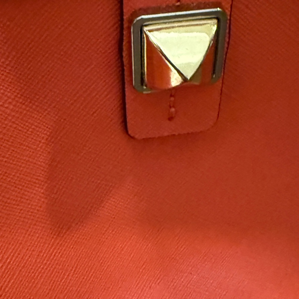 Rebecca Minkoff Everywhere Leather Vibrant Coral Tote - Picture 8 of 16